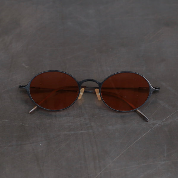 Rigards oval aluminum-magnesium alloy frame glasses RG0103AL series collection RG-RG0103AL-HEIKHONGP black frame red lenses